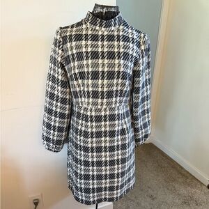 Ivy City Tweed Plaid Dress Size L